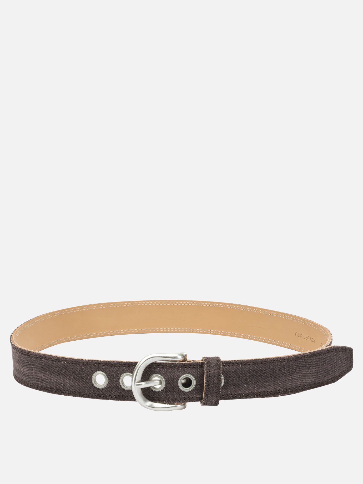 Leather belts 100% cotton - 100% leather  Brown - Our Legacy Men | PDP | VIETTI Online Store | Zoom-Modal
