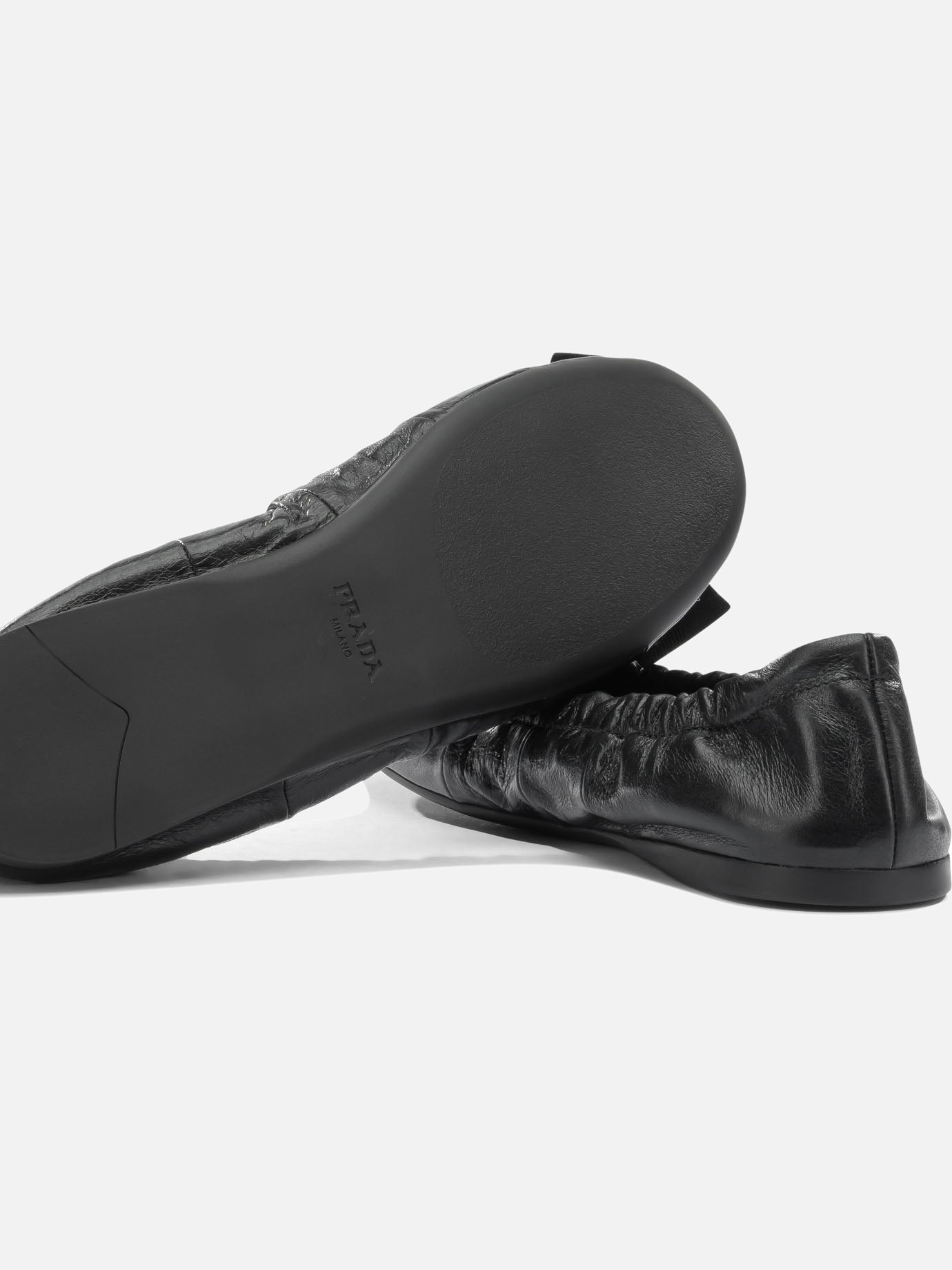 Classic ballet flats 100%calf leather  Black - Prada Women | PDP | VIETTI Online Store | thumbnail_5