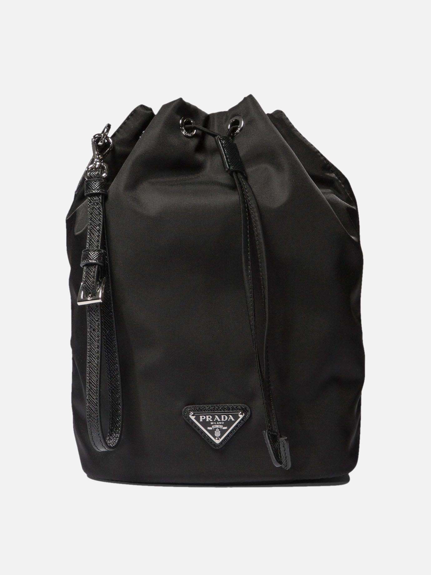 Pouch 100% recycled polyamide - 100% viscose  Black - Prada Women | PDP | VIETTI Online Store | thumbnail