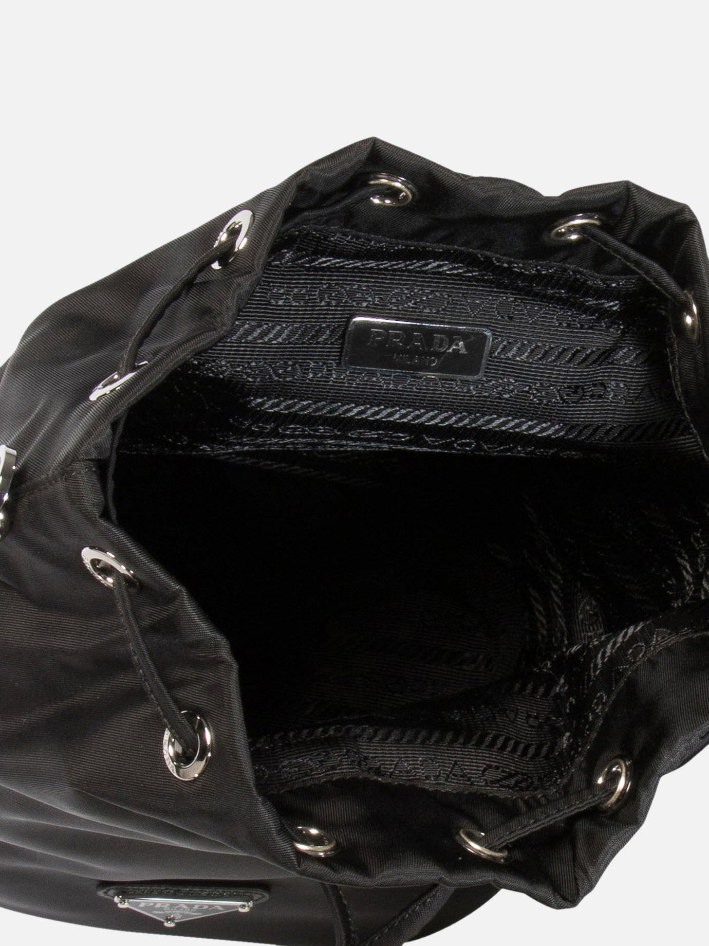 Pouch 100% recycled polyamide - 100% viscose  Black - Prada Women | PDP | VIETTI Online Store | thumbnail_5