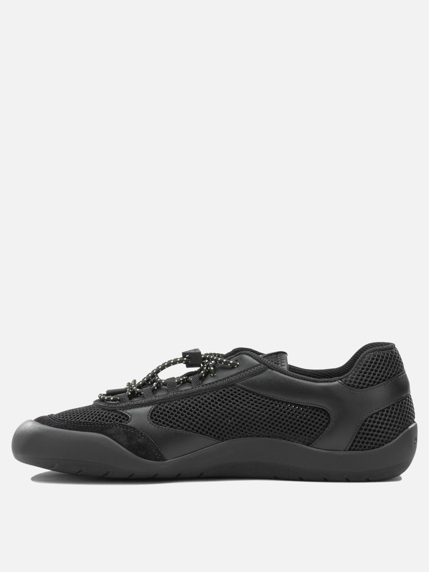 Low top sneakers 100% polyester - 100% rubber  Black - Prada Men | PDP | VIETTI Online Store | thumbnail_3