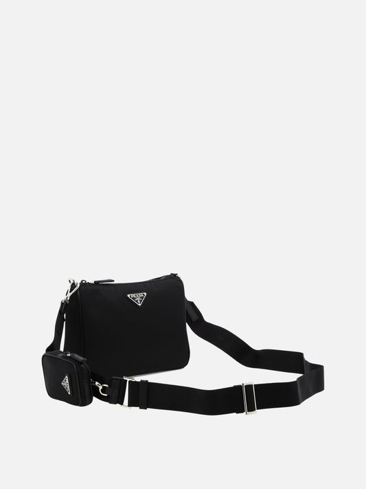 Small bags 100% recycled polyamide - Other fabric: 100% calf leather  Black - Prada Men | PDP | VIETTI Online Store | 2
