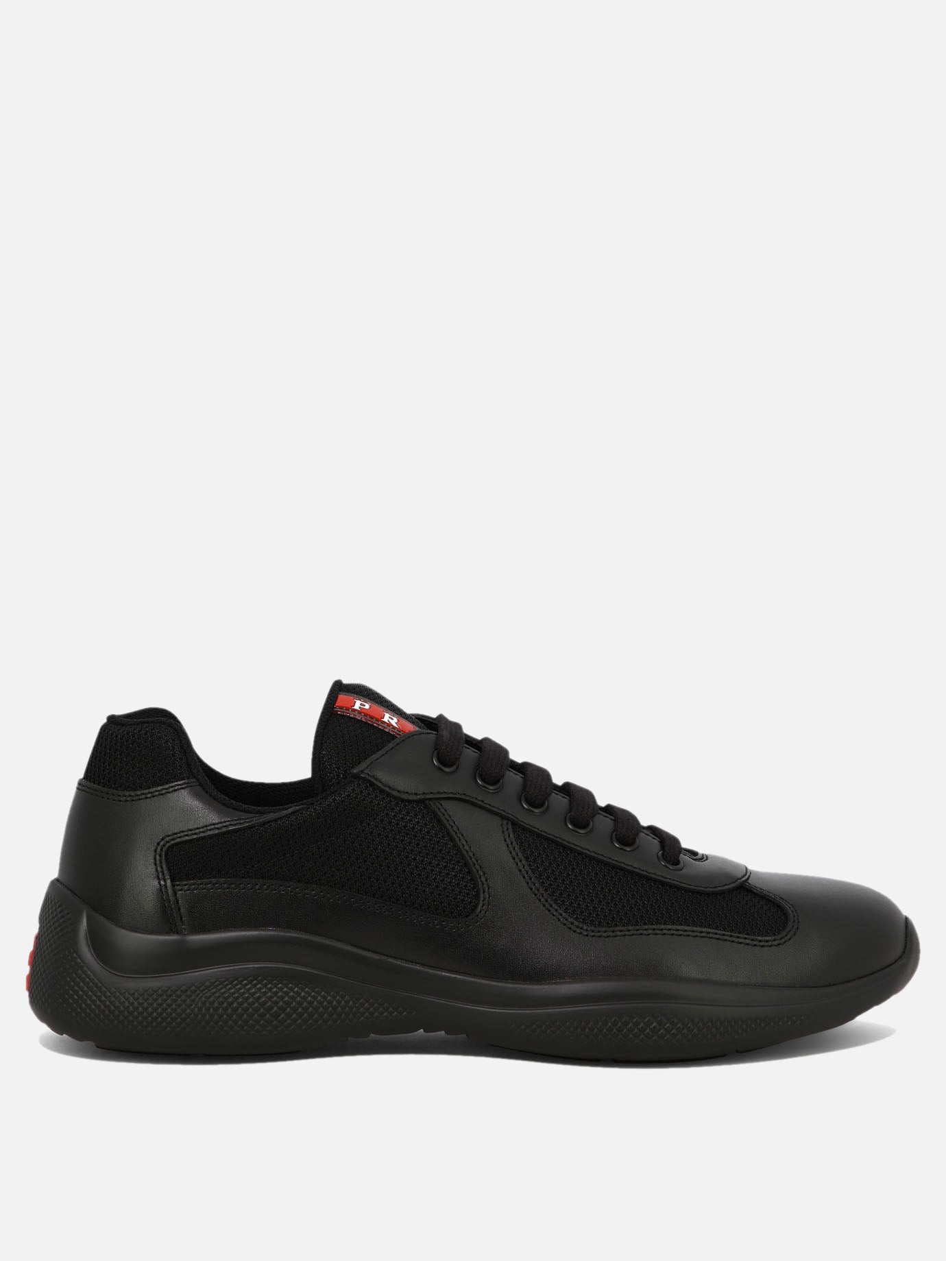 Low top sneakers 100% polyamide - 100% calf leather  Black - Prada Men | PDP | VIETTI Online Store | thumbnail