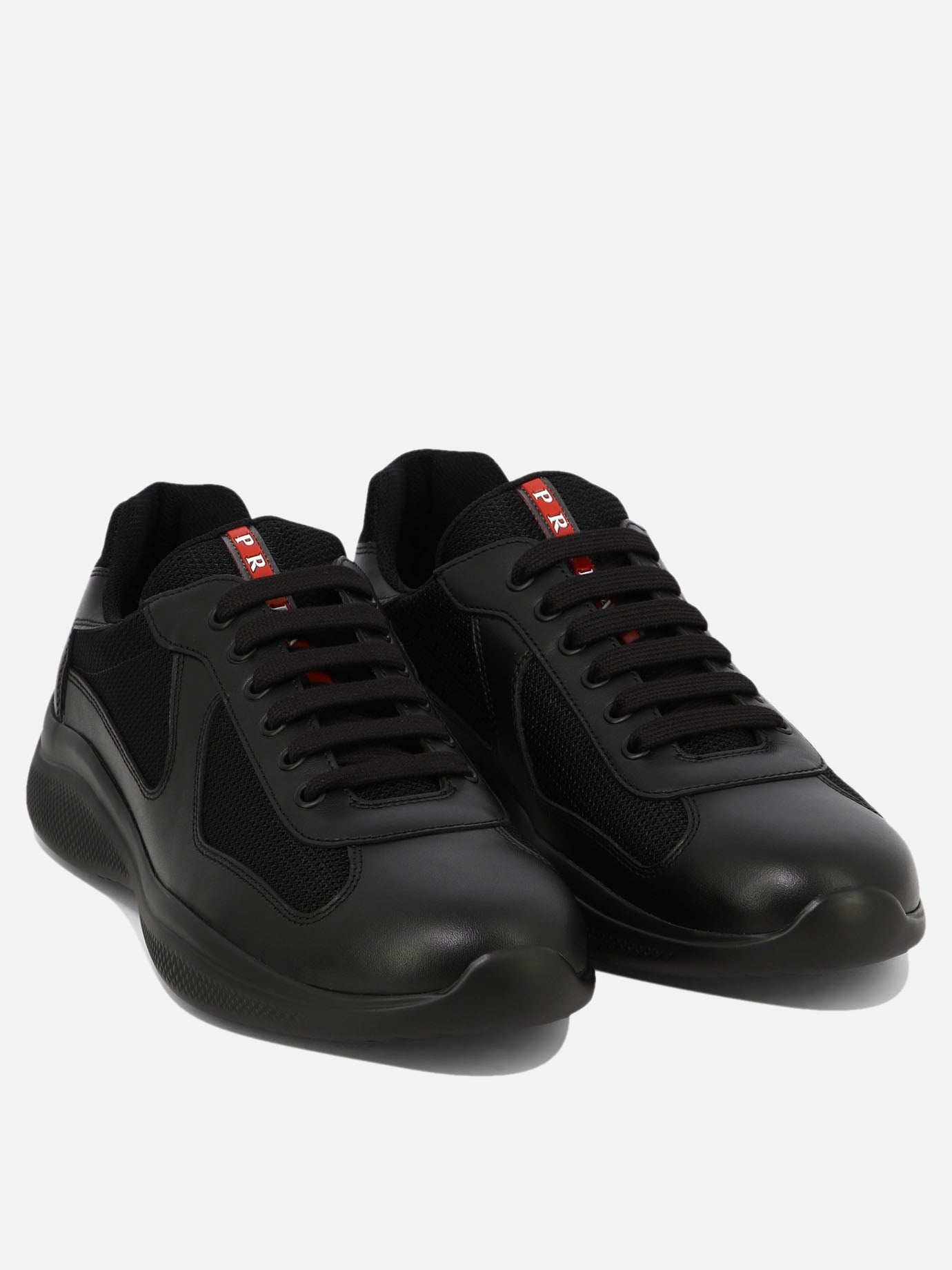 Low top sneakers 100% polyamide - 100% calf leather  Black - Prada Men | PDP | VIETTI Online Store | thumbnail_2
