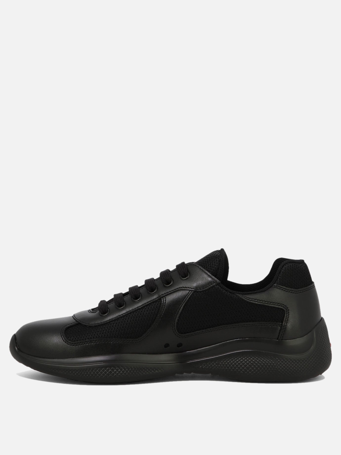 Low top sneakers 100% polyamide - 100% calf leather  Black - Prada Men | PDP | VIETTI Online Store | thumbnail_3