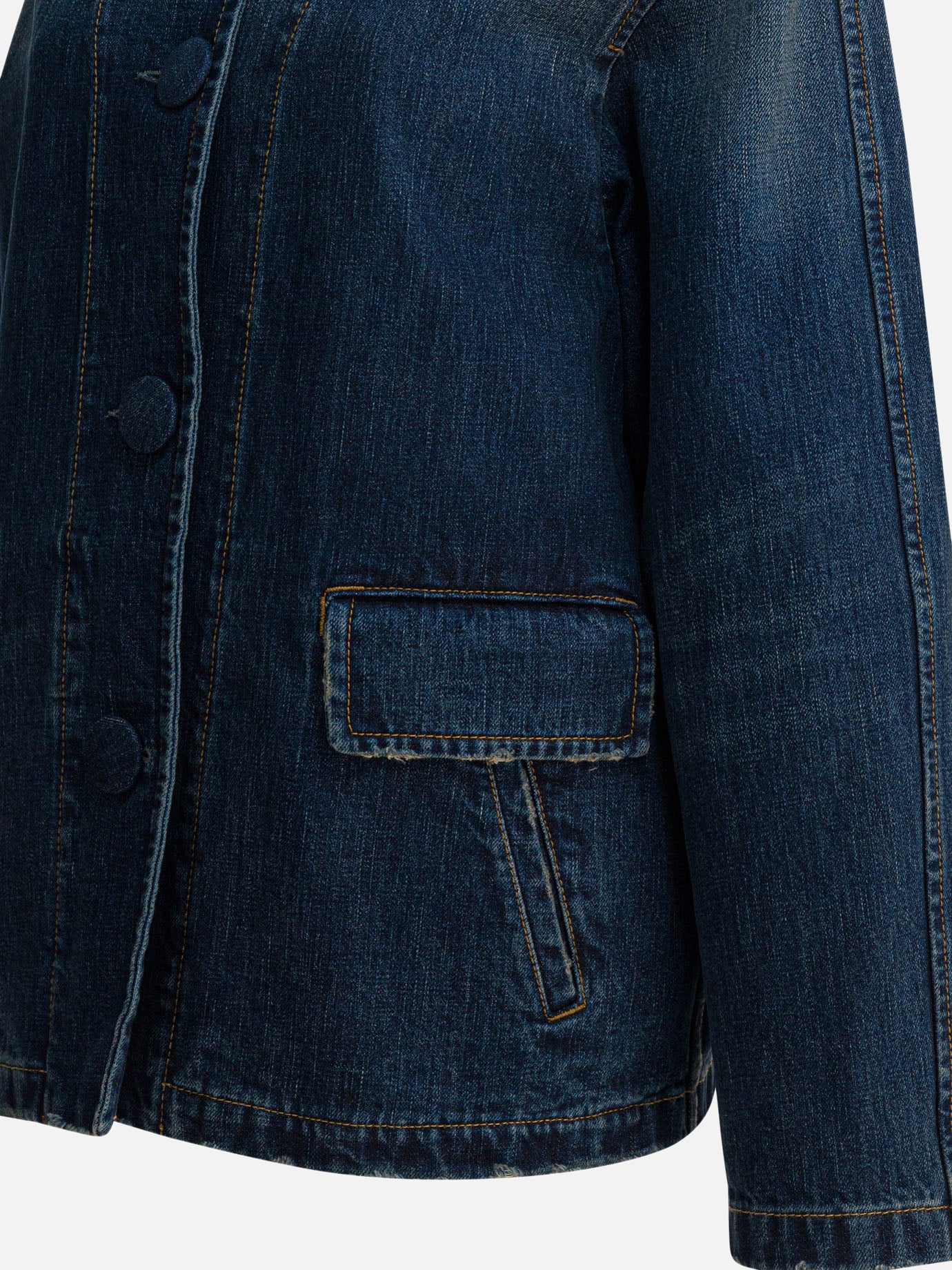 Denim jackets Solid colour  Blue - Prada Women | PDP | VIETTI Online Store | thumbnail_4