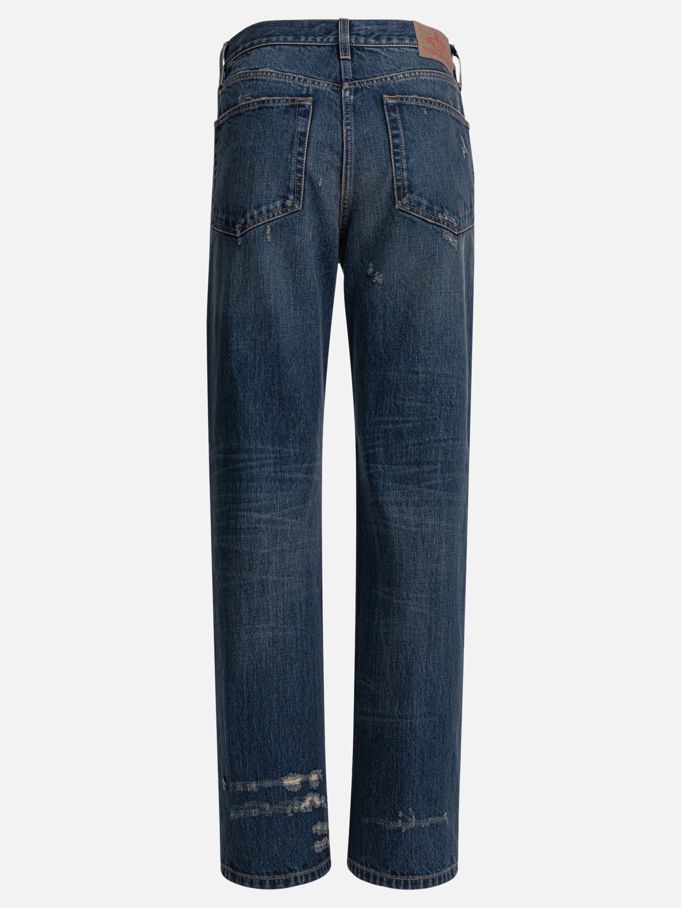 Straight-leg jeans Denim  Blue - Prada Women | PDP | VIETTI Online Store | thumbnail_2
