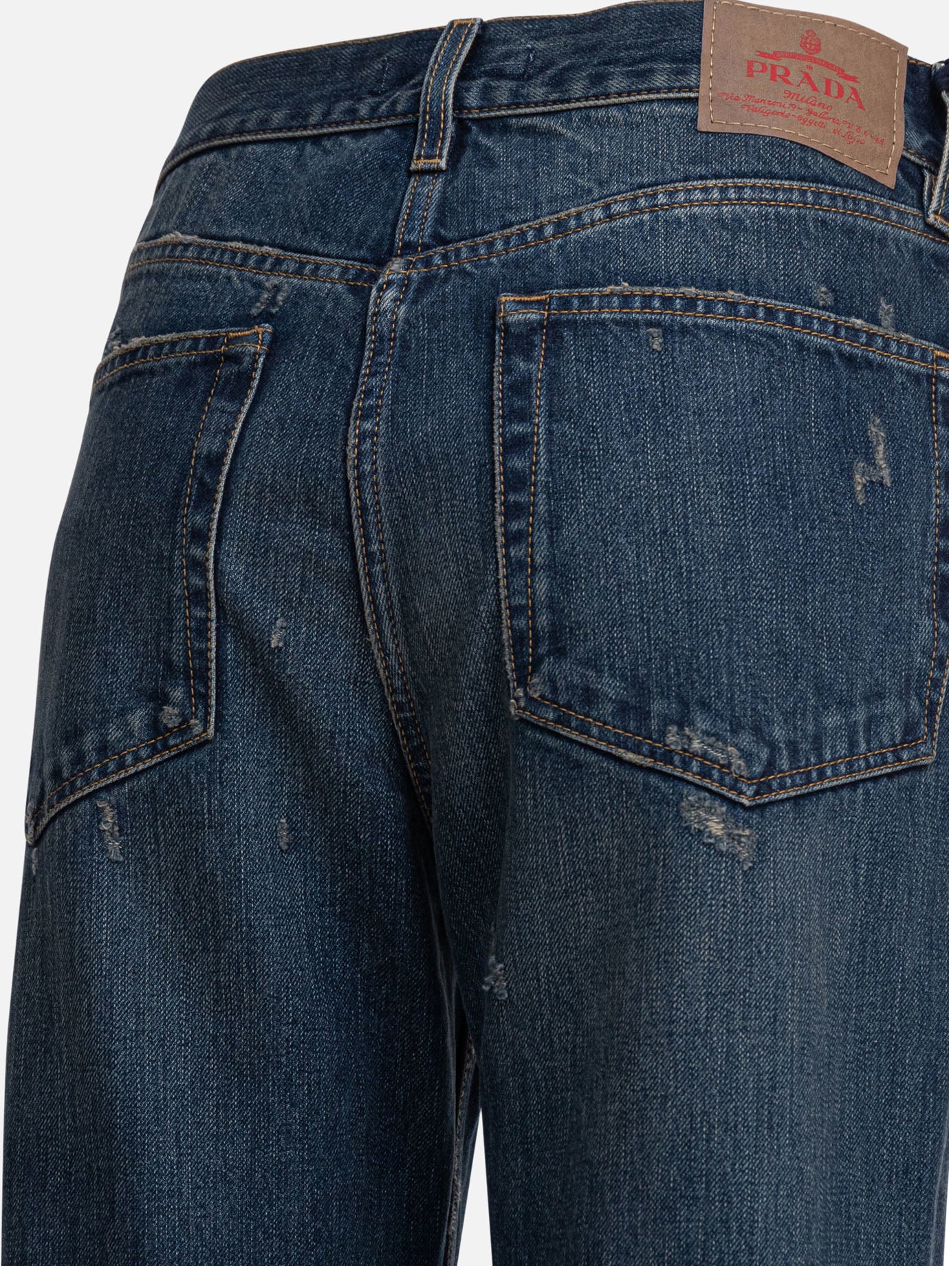 Straight-leg jeans Denim  Blue - Prada Women | PDP | VIETTI Online Store | Zoom-Modal_4
