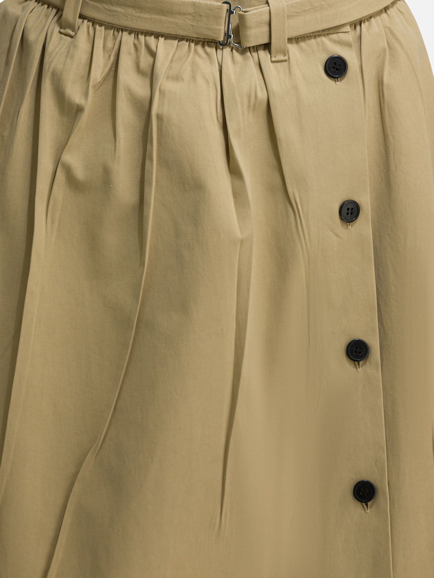 Midi skirts Solid colour  Beige - Prada Women | PDP | VIETTI Online Store | thumbnail_4