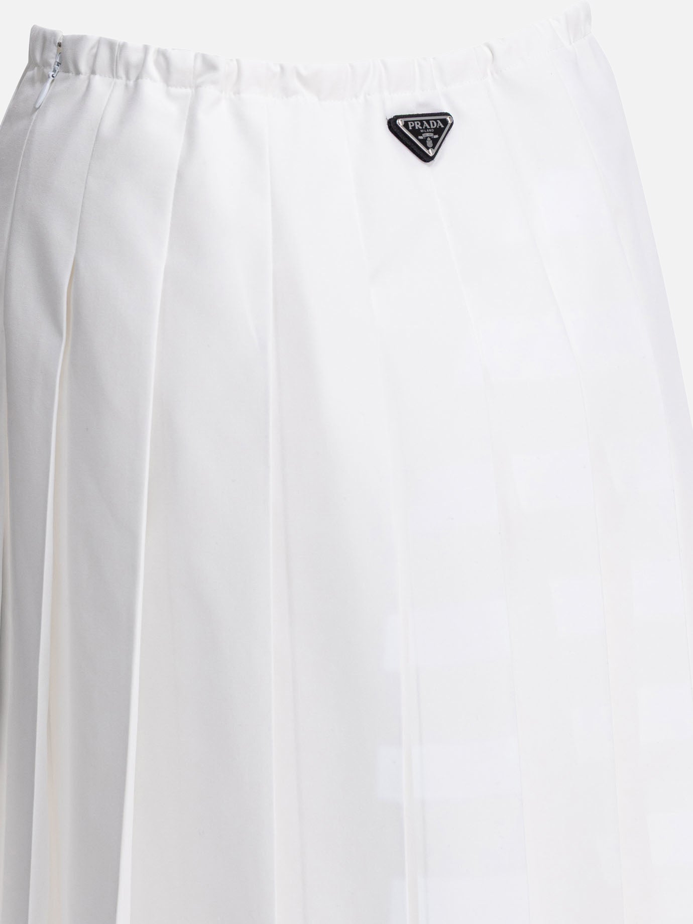 Midi skirts Logo  White - Prada Women | PDP | VIETTI Online Store | Zoom-Modal_4

