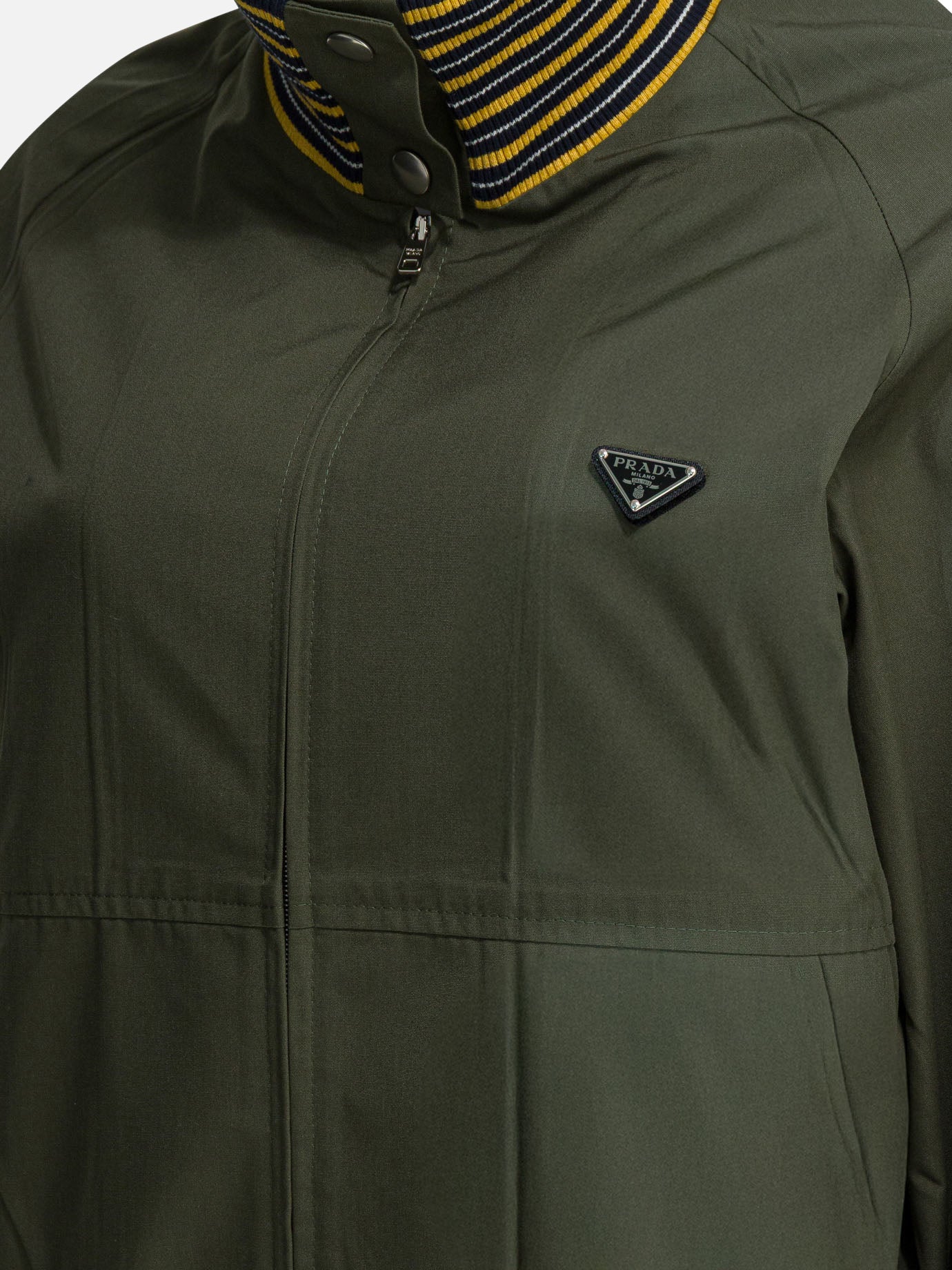 Bomber jackets Logo  Green - Prada Women | PDP | VIETTI Online Store | Zoom-Modal_3
