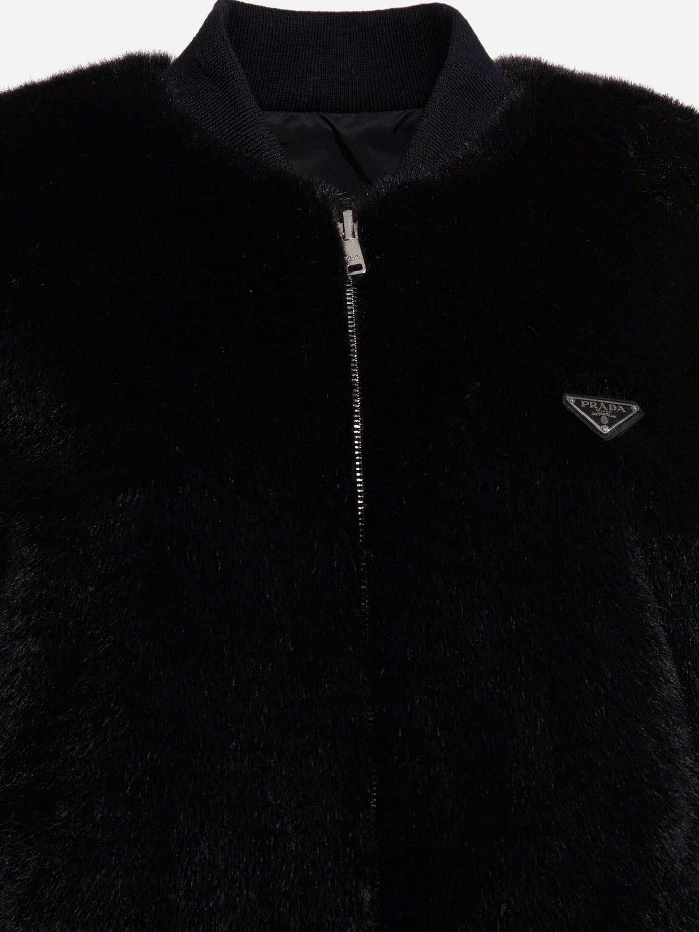 Bomber jackets Logo  Black - Prada Women | PDP | VIETTI Online Store | thumbnail_5