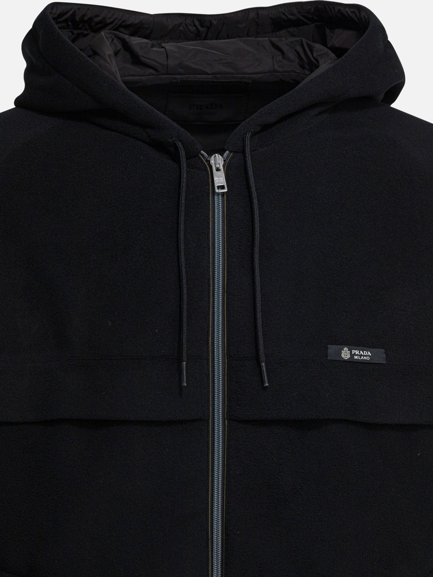 Quilted & Utility Jackets Solid colour  Black - Prada Men | PDP | VIETTI Online Store | thumbnail_3