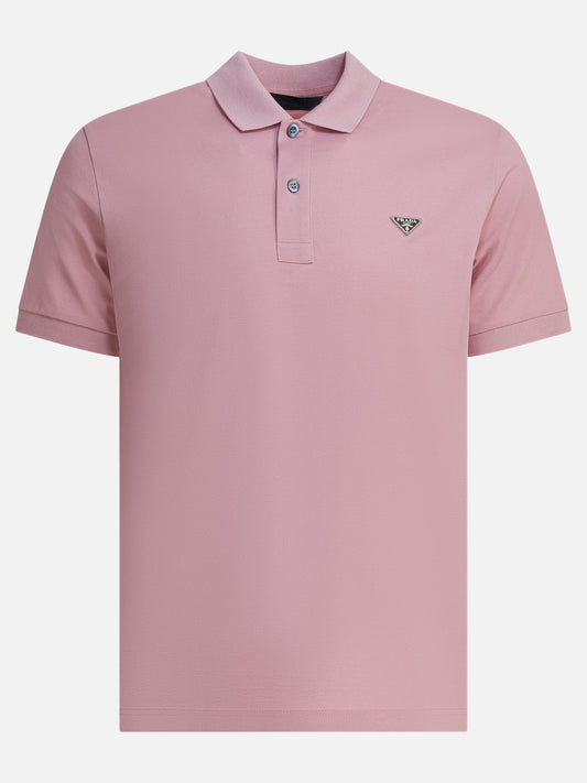 Polo shirts with buttons Logo  Pink - Prada Men | PDP | VIETTI Online Store 
