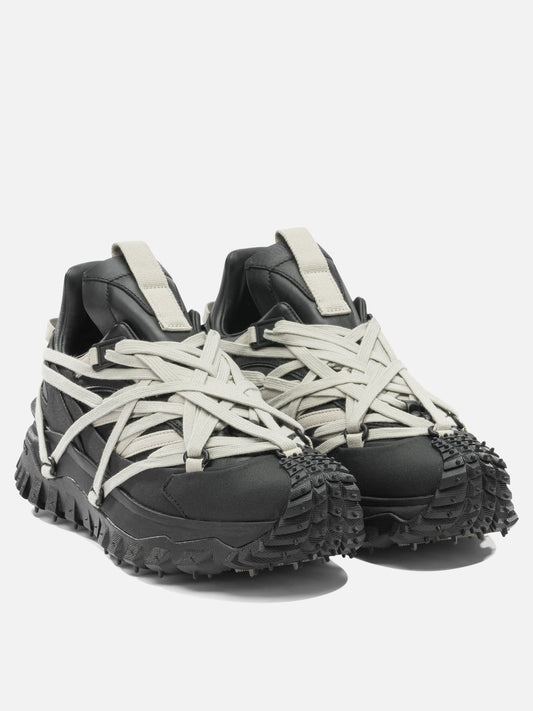 Low top sneakers 100% cow leather - 100% rubber fiber  Black - Rick Owens Men | PLP | VIETTI Online Store | 2
