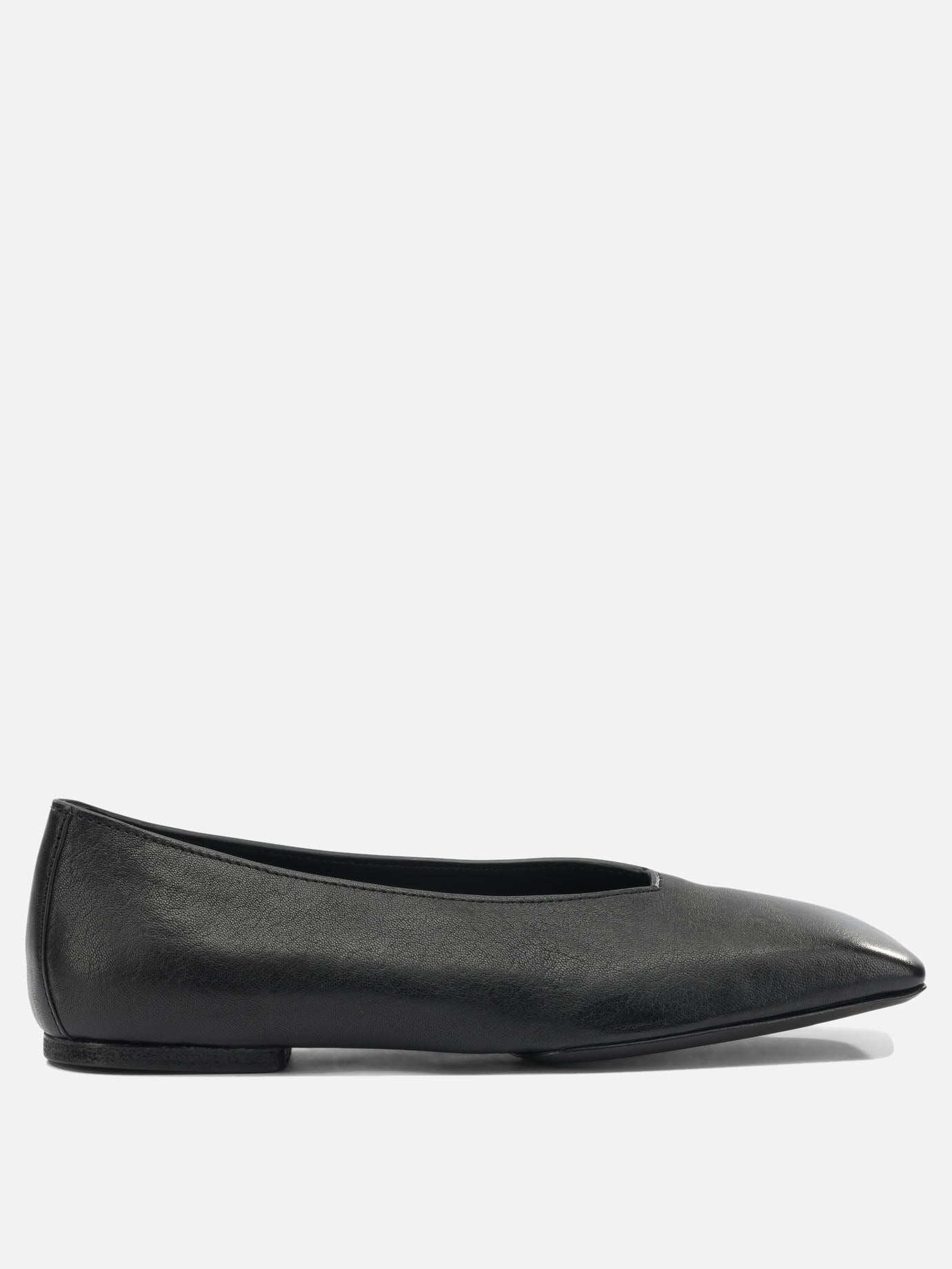 Classic ballet flats 100% ram leather - 100% cow leather  Black - Rick Owens Women | PDP | VIETTI Online Store | Zoom-Modal
