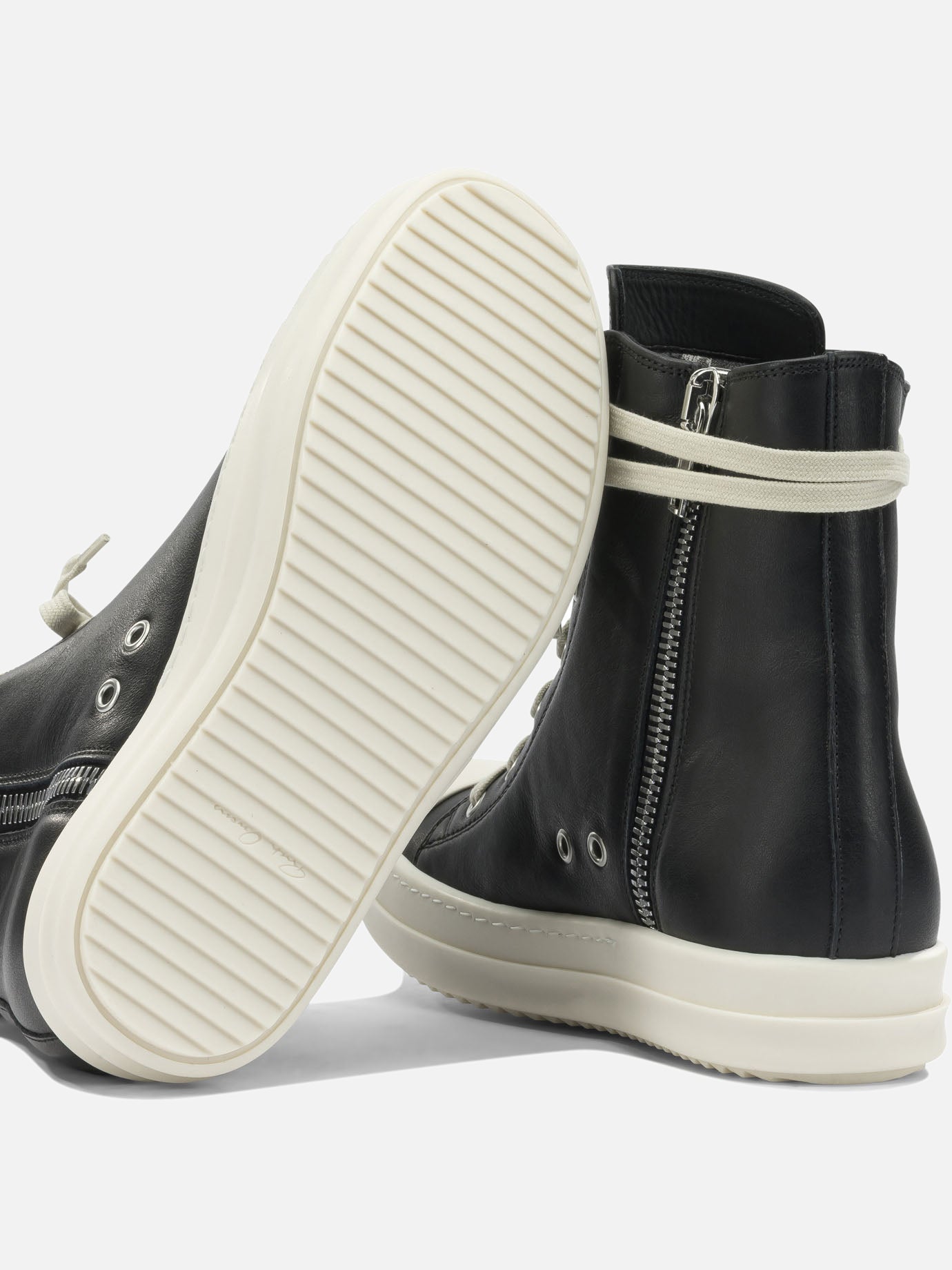Low top sneakers 100% cow leather - 100% thermoplastic rubber  Black - Rick Owens Women | PDP | VIETTI Online Store | thumbnail_5