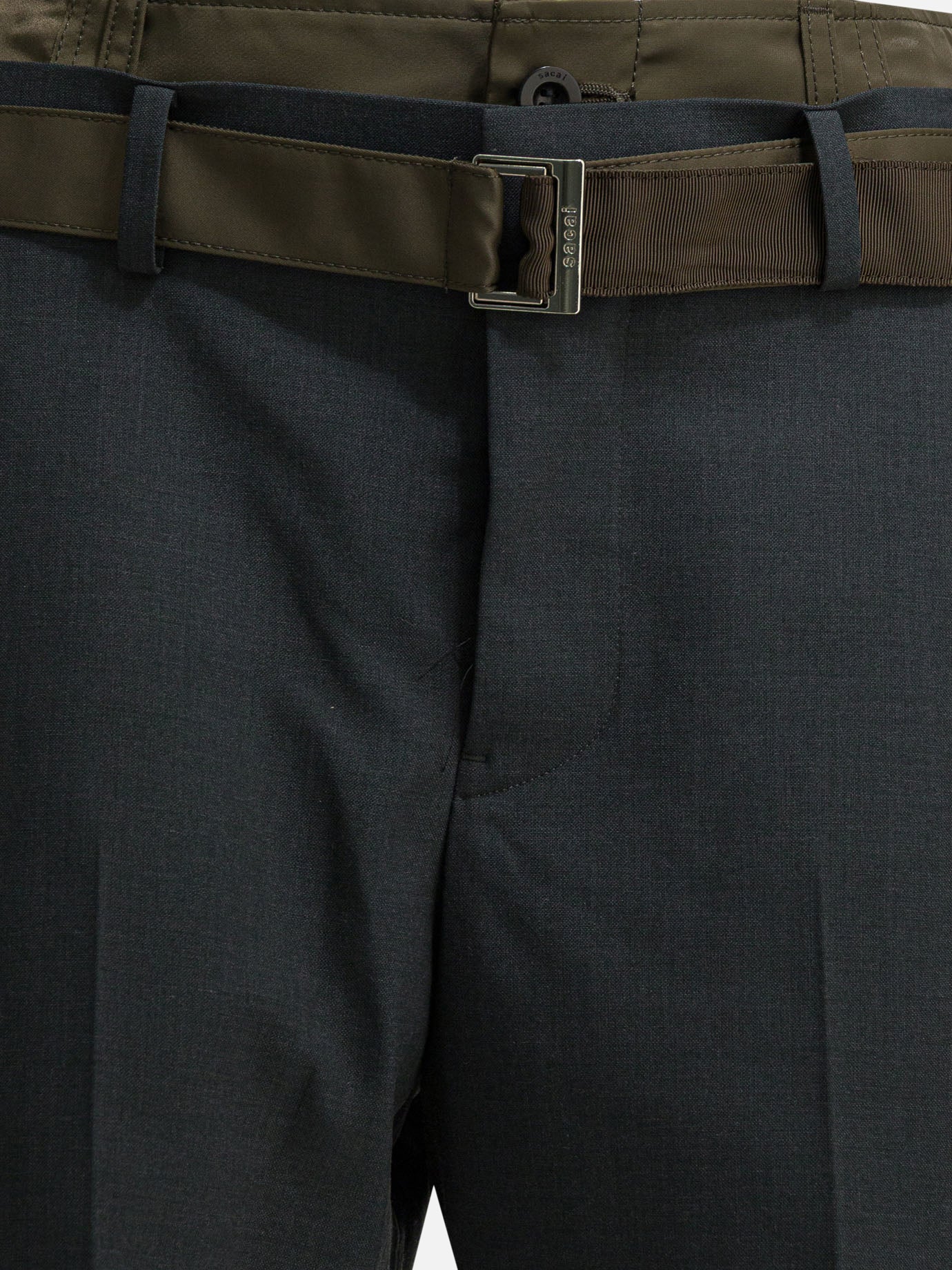 Formal shorts Solid colour  Grey - Sacai Women | PDP | VIETTI Online Store | Zoom-Modal_3

