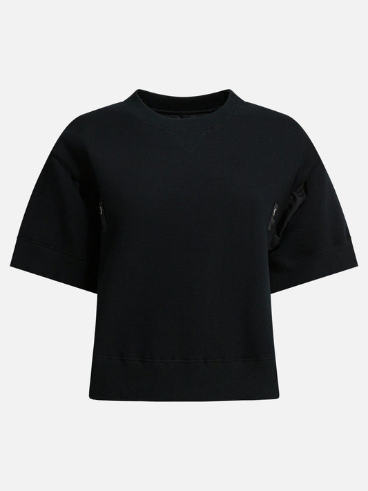 Crewneck t-shirts Solid colour  Black - Sacai Women | PDP | VIETTI Online Store 
