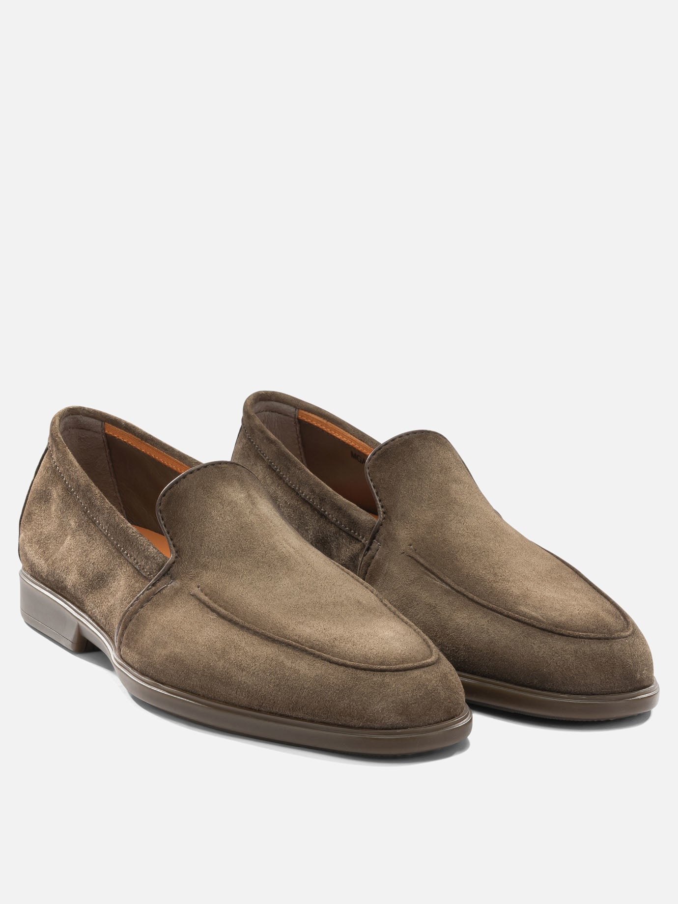 Loafers 100% suede - 100% rubber  Brown - Santoni Men | PDP | VIETTI Online Store | thumbnail_2