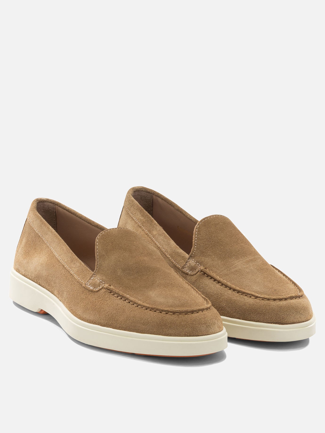 Loafers 100% suede - 100% leather  Brown - Santoni Women | PDP | VIETTI Online Store | Zoom-Modal_2
