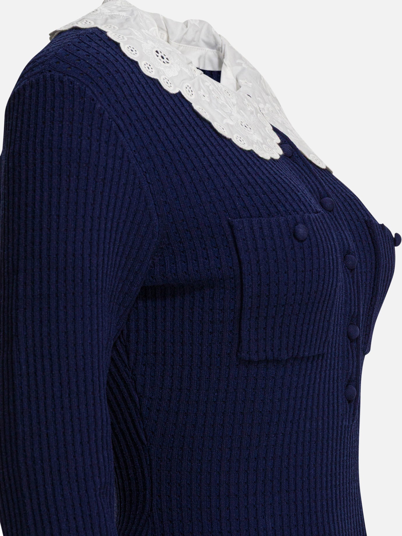 Mini dresses Solid colour  Blue - Self-portrait Women | PDP | VIETTI Online Store | Zoom-Modal_4
