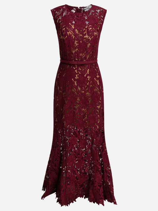 Midi dresses Solid colour  Red - Self-portrait Women | PLP | VIETTI Online Store 
