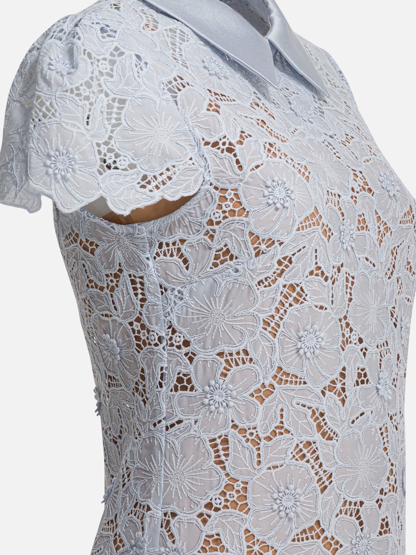 Mini dresses Solid colour  Blue - Self-portrait Women | PDP | VIETTI Online Store | Zoom-Modal_4
