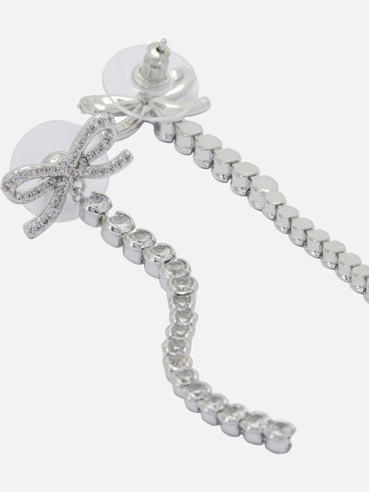 Earrings 100% brass  Silver - Self-portrait Women | VIETTI Online Store | 2
