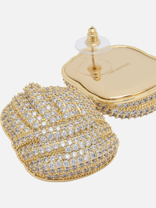 Earrings 100% brass - 5% zircon  Gold - Self-portrait Women | VIETTI Online Store | 2
