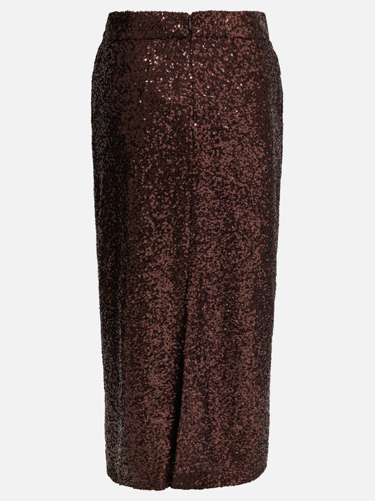 Midi skirts Solid colour  Brown - Semper Women | PDP | VIETTI Online Store | 2

