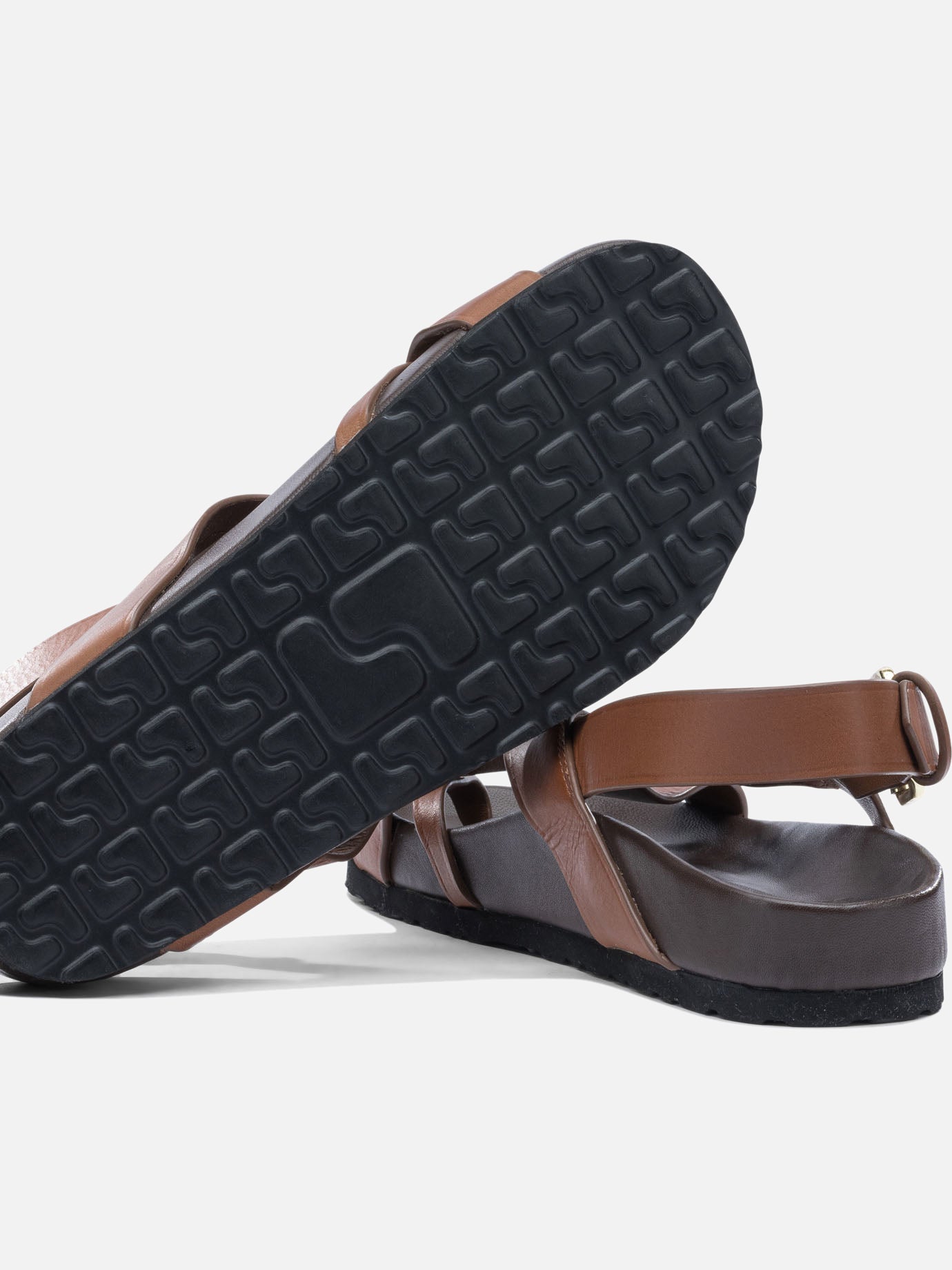 Flat sandals 100% leather - 100% rubber  Brown - Soeur Women | PDP | VIETTI Online Store | Zoom-Modal_5
