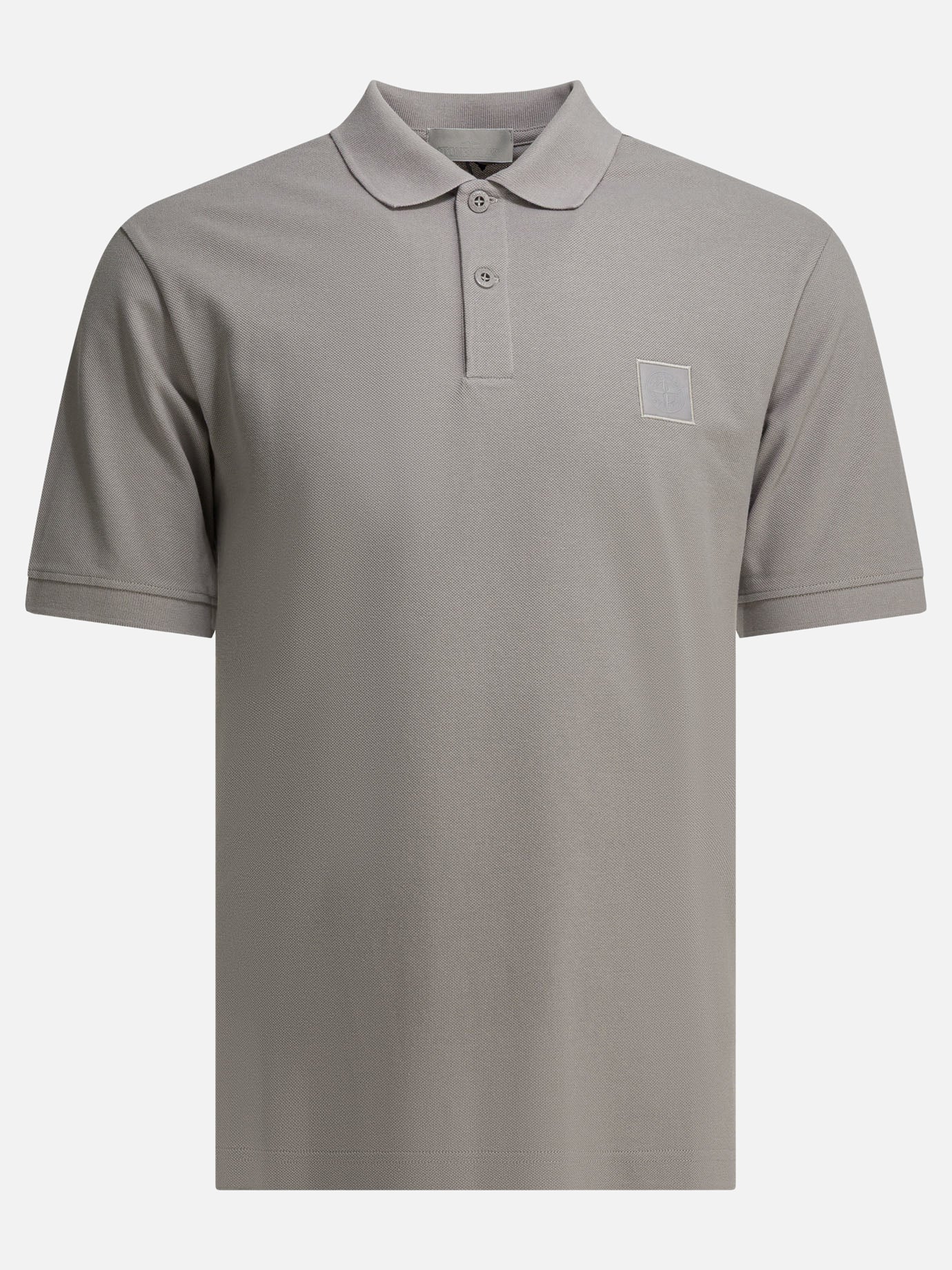 Polo shirts with buttons 100% cotton  Grey - Stone Island Men | PDP | VIETTI Online Store | Zoom-Modal

