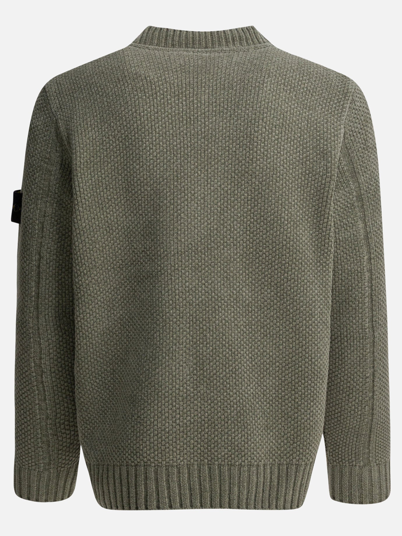 Crewneck sweaters Solid colour  Green - Stone Island Men | PDP | VIETTI Online Store | thumbnail_2