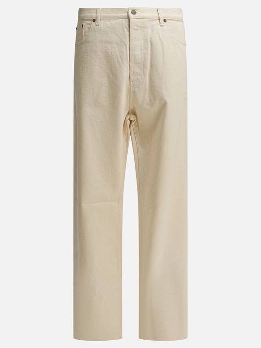 Straight-leg jeans 100% cotton  White - Valentino Men | PDP | VIETTI Online Store 
