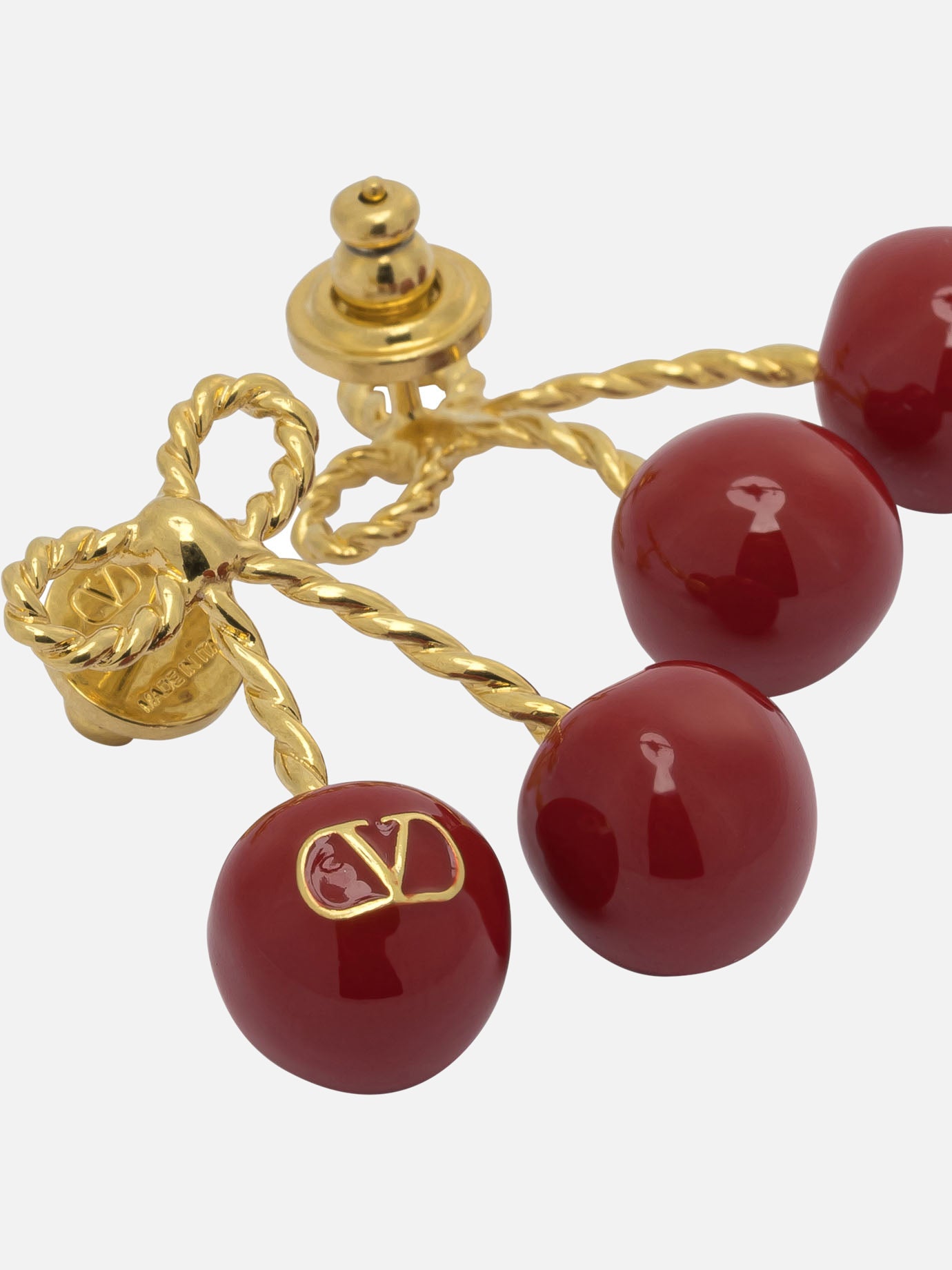 Earrings 100% brass  Bordeaux - Valentino Garavani Women | PDP | VIETTI Online Store | thumbnail_2