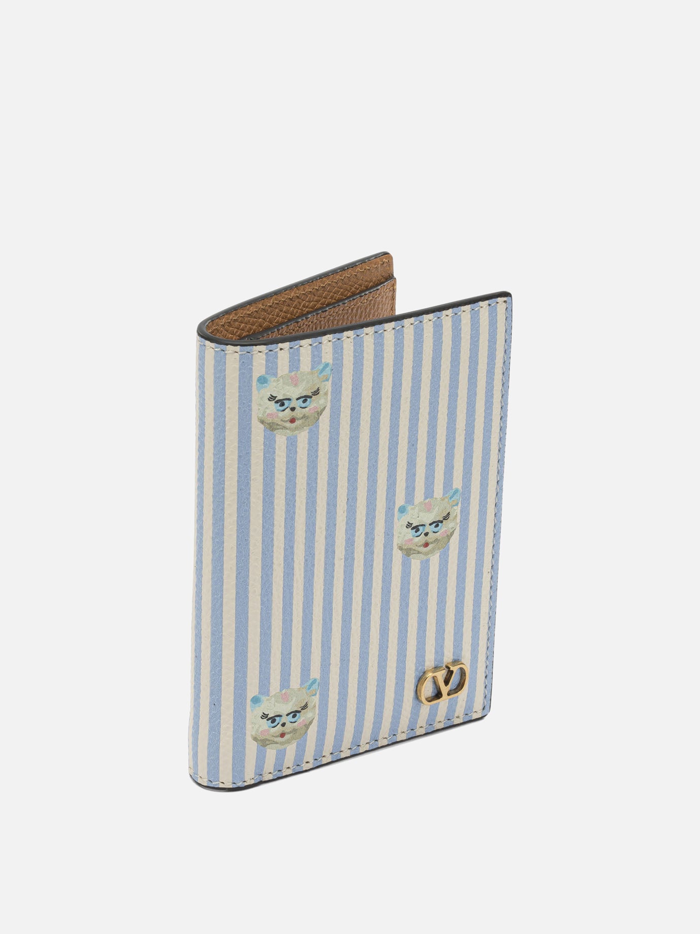Card holders 100% calf leather  Light blue - Valentino Garavani Men | PDP | VIETTI Online Store | thumbnail_2