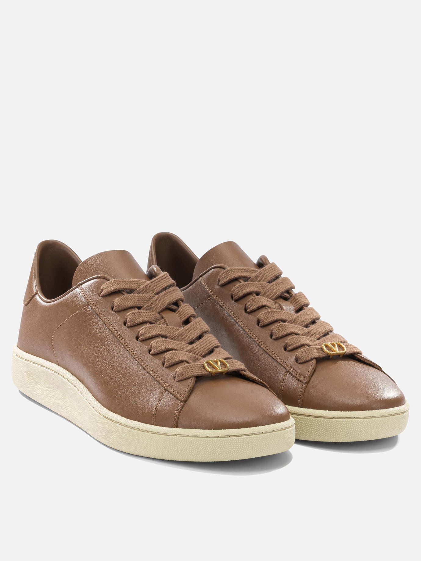 Low top sneakers 100% calf leather - 100% rubber  Brown - Valentino Garavani Men | PDP | VIETTI Online Store | thumbnail_2