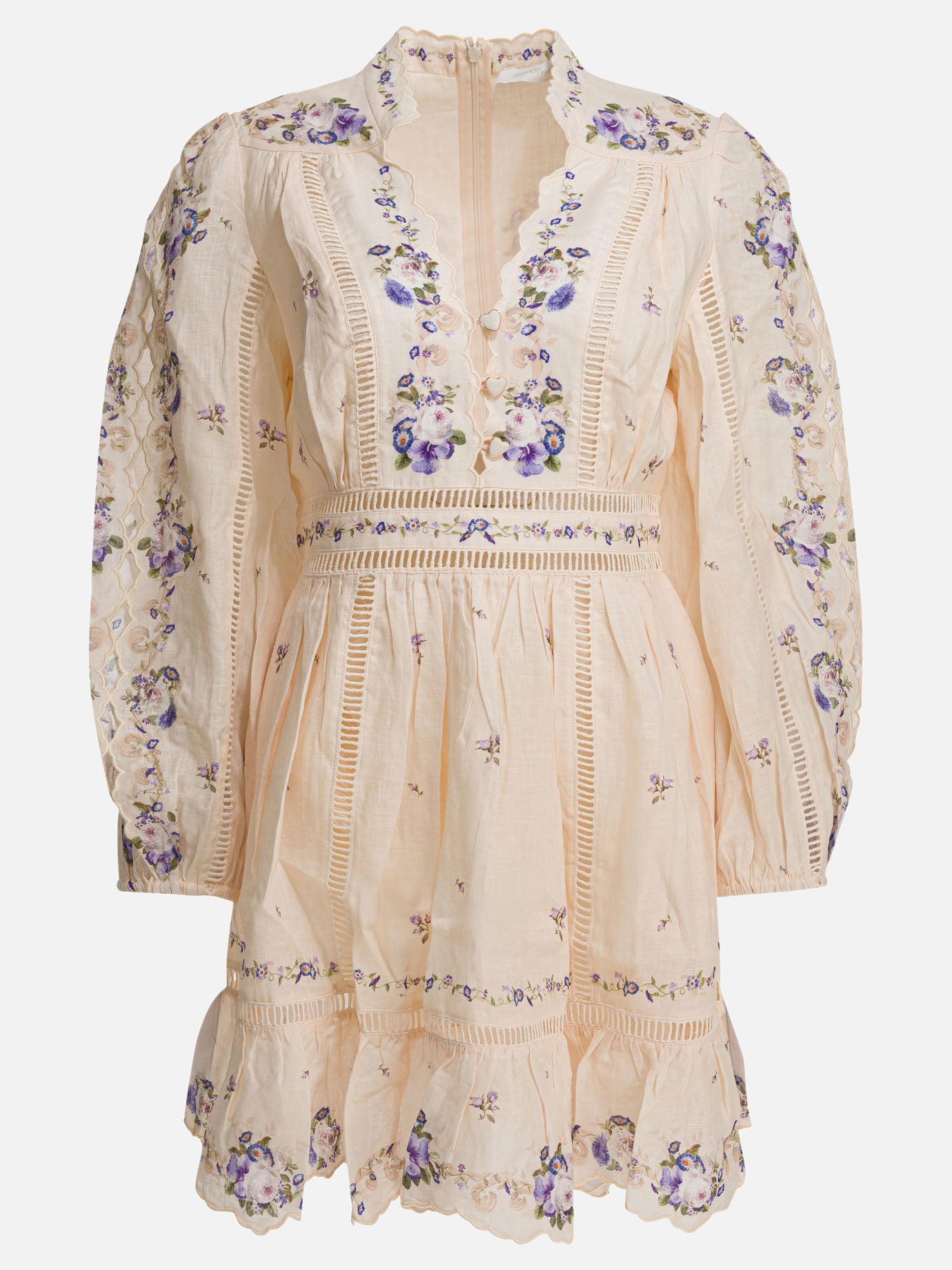 Mini dresses Floral  Yellow - Zimmermann Women | PDP | VIETTI Online Store | Zoom-Modal
