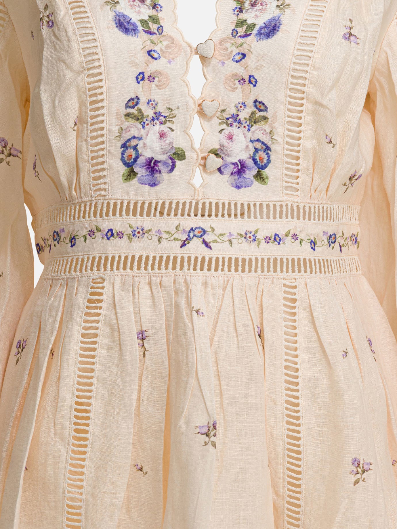 Mini dresses Floral  Yellow - Zimmermann Women | PDP | VIETTI Online Store | Zoom-Modal_3
