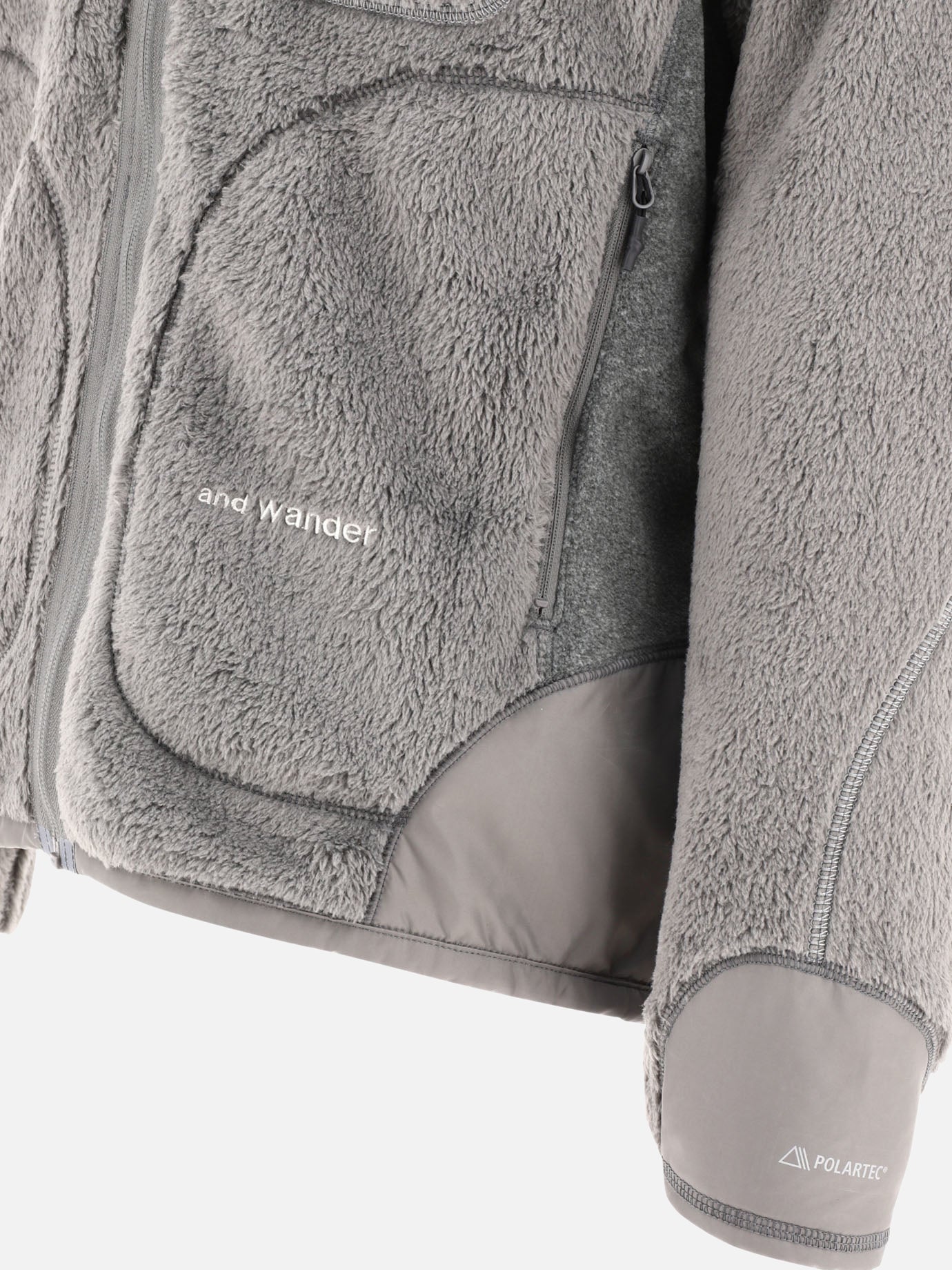 Fleece jackets 100% polyester  Grey - and Wander Men | PDP | VIETTI Online Store | Zoom-Modal_4
