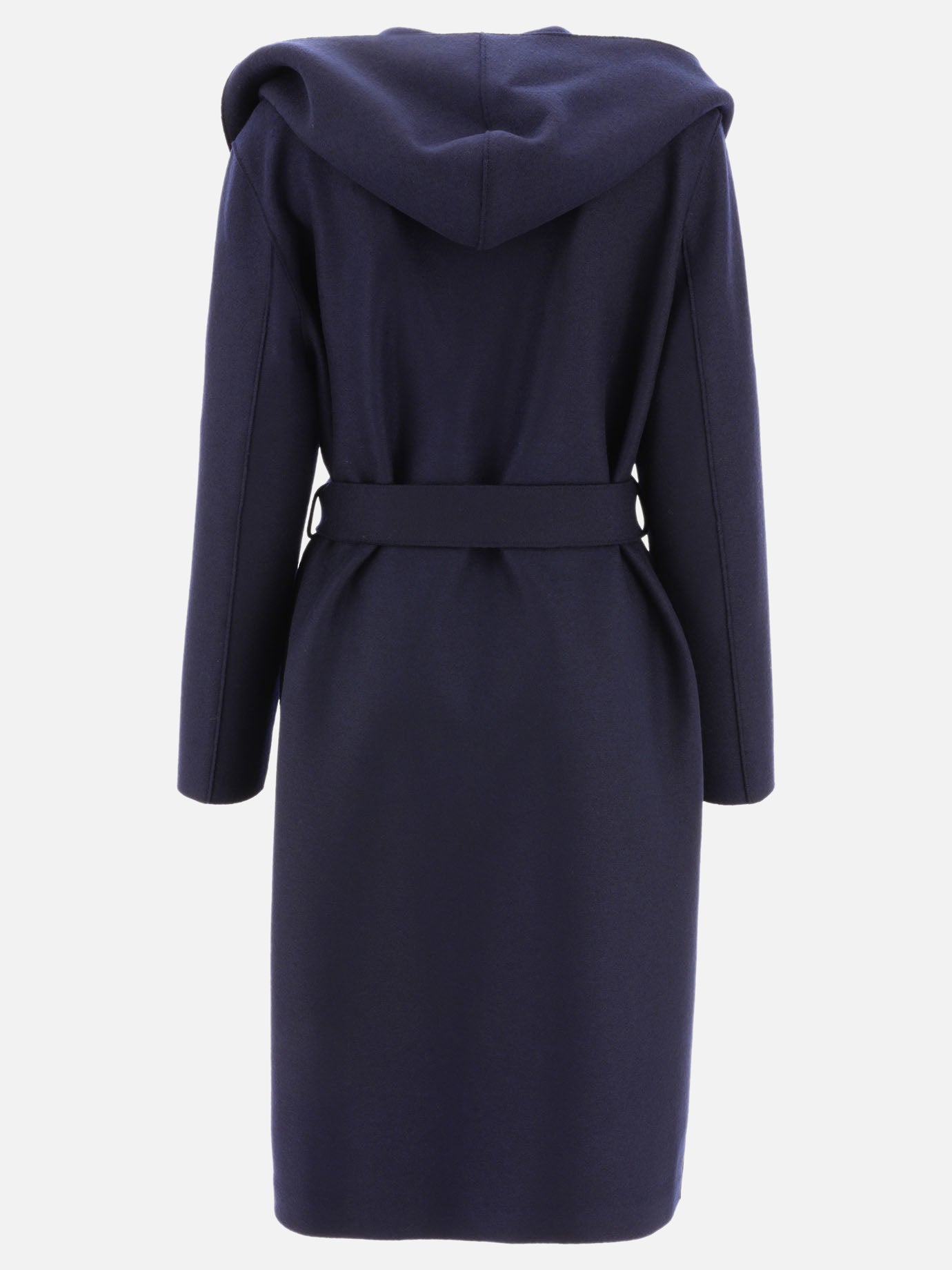 Long coats 100% virgin wool  Blue - Harris Wharf London Women | PDP | VIETTI Online Store | thumbnail_2