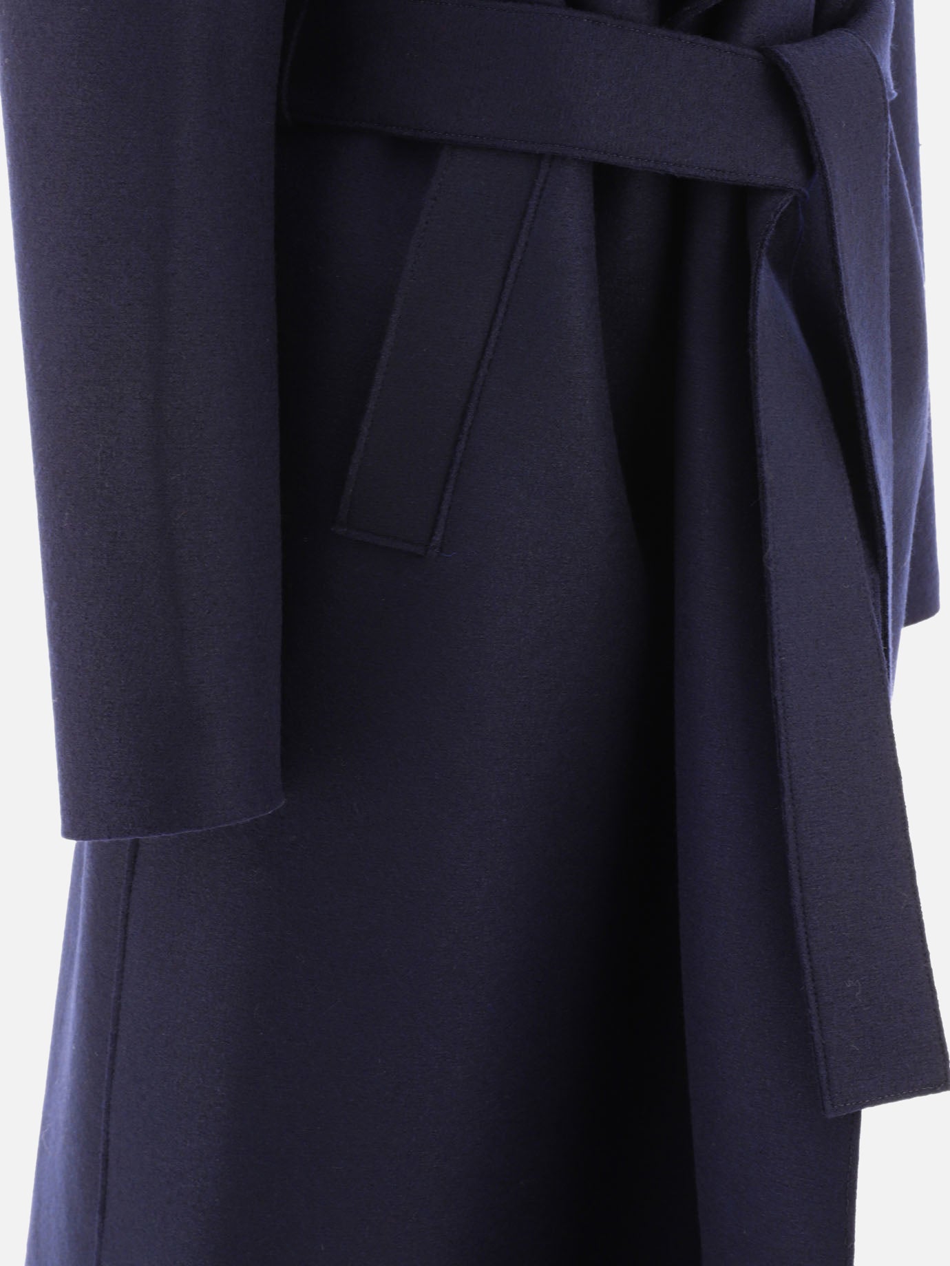 Long coats 100% virgin wool  Blue - Harris Wharf London Women | PDP | VIETTI Online Store | Zoom-Modal_4
