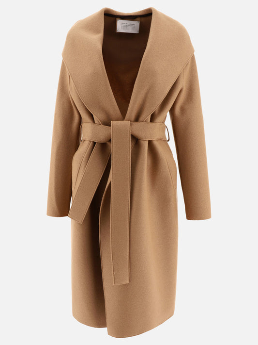 Long coats 100% virgin wool  Beige - Harris Wharf London Women | PLP | VIETTI Online Store 

