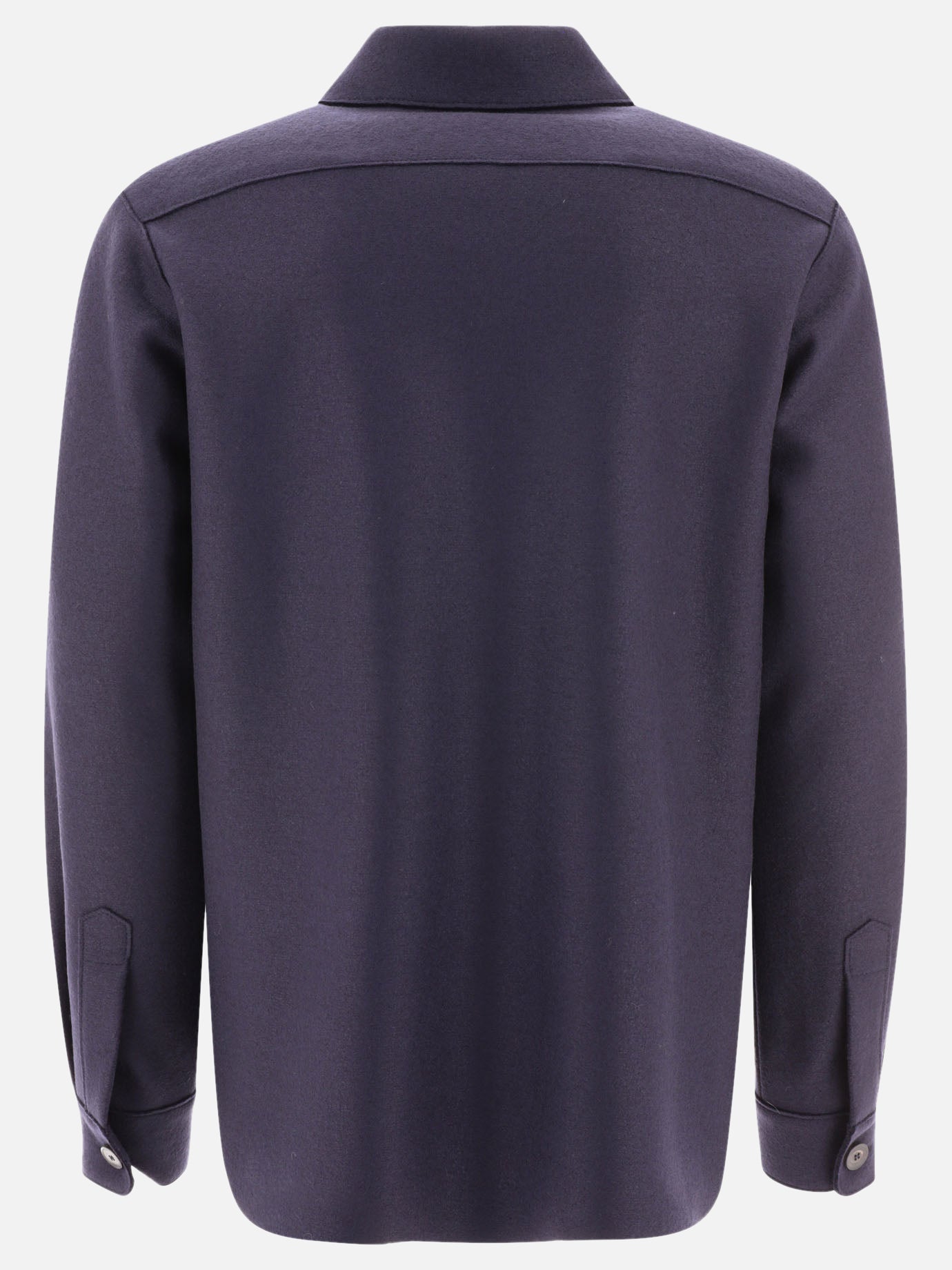 Overshirt jackets 100% virgin wool  Blue - Harris Wharf London Men | PDP | VIETTI Online Store | Zoom-Modal_2
