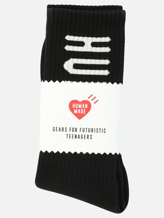 Sport socks 60% cotton 30% acrylic 8% polyester 2% polyurethane  Black - Human Made Men | PLP | VIETTI Online Store 
