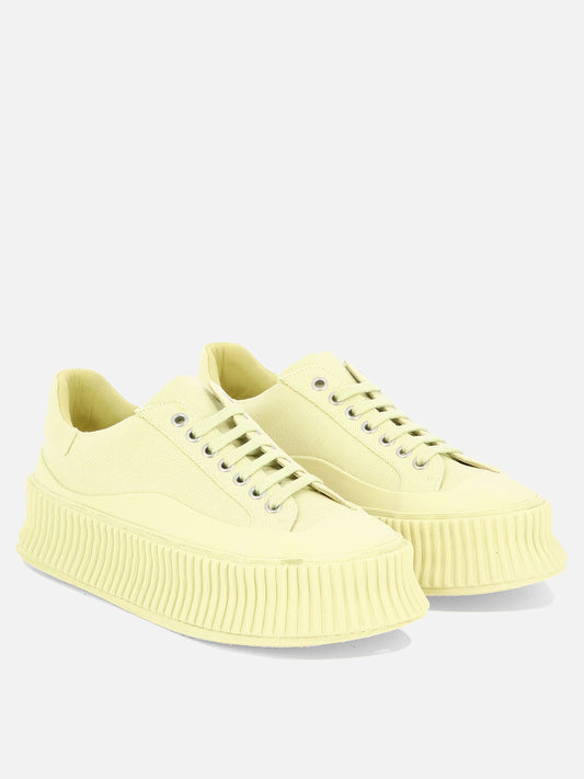 Low top sneakers 80% cotone 20% gomma - 100% gomma  Yellow - Jil Sander Women | PLP | VIETTI Online Store | 2
