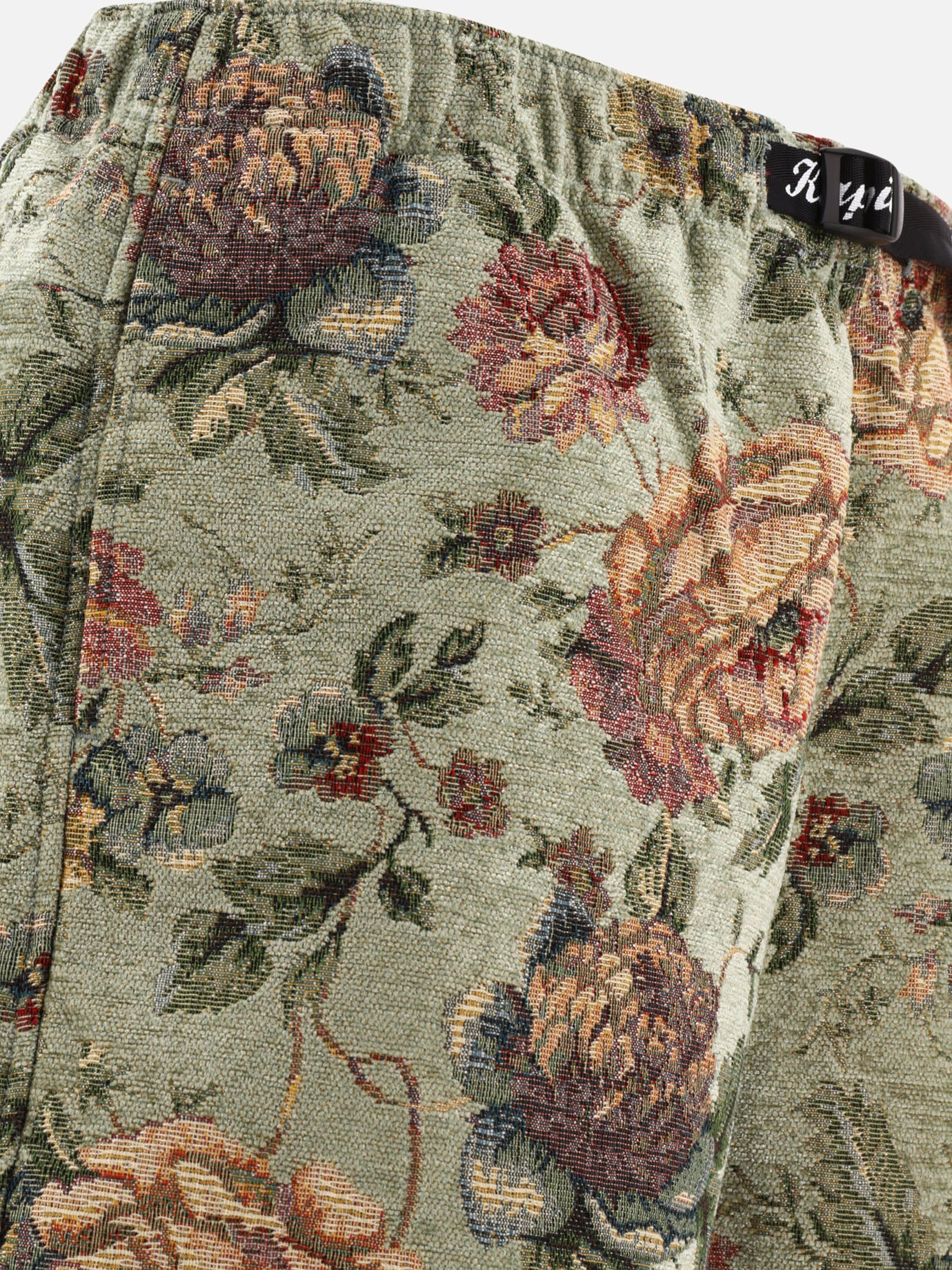 Drawstring shorts 45% rayon 35% poliestere 20% cotone  Green - KAPITAL Men | PDP | VIETTI Online Store | Zoom-Modal_4
