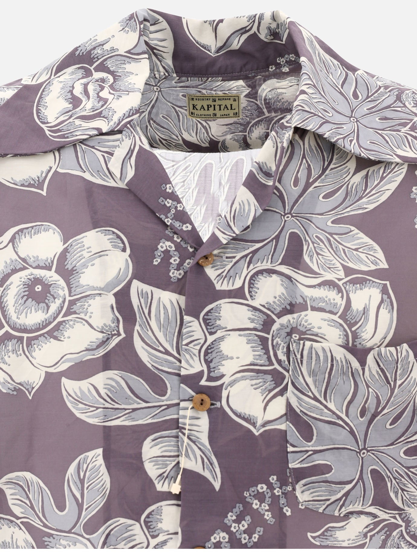 Casual shirts 96% rayon 4% silk  Grey - KAPITAL Men | PDP | VIETTI Online Store | thumbnail_3