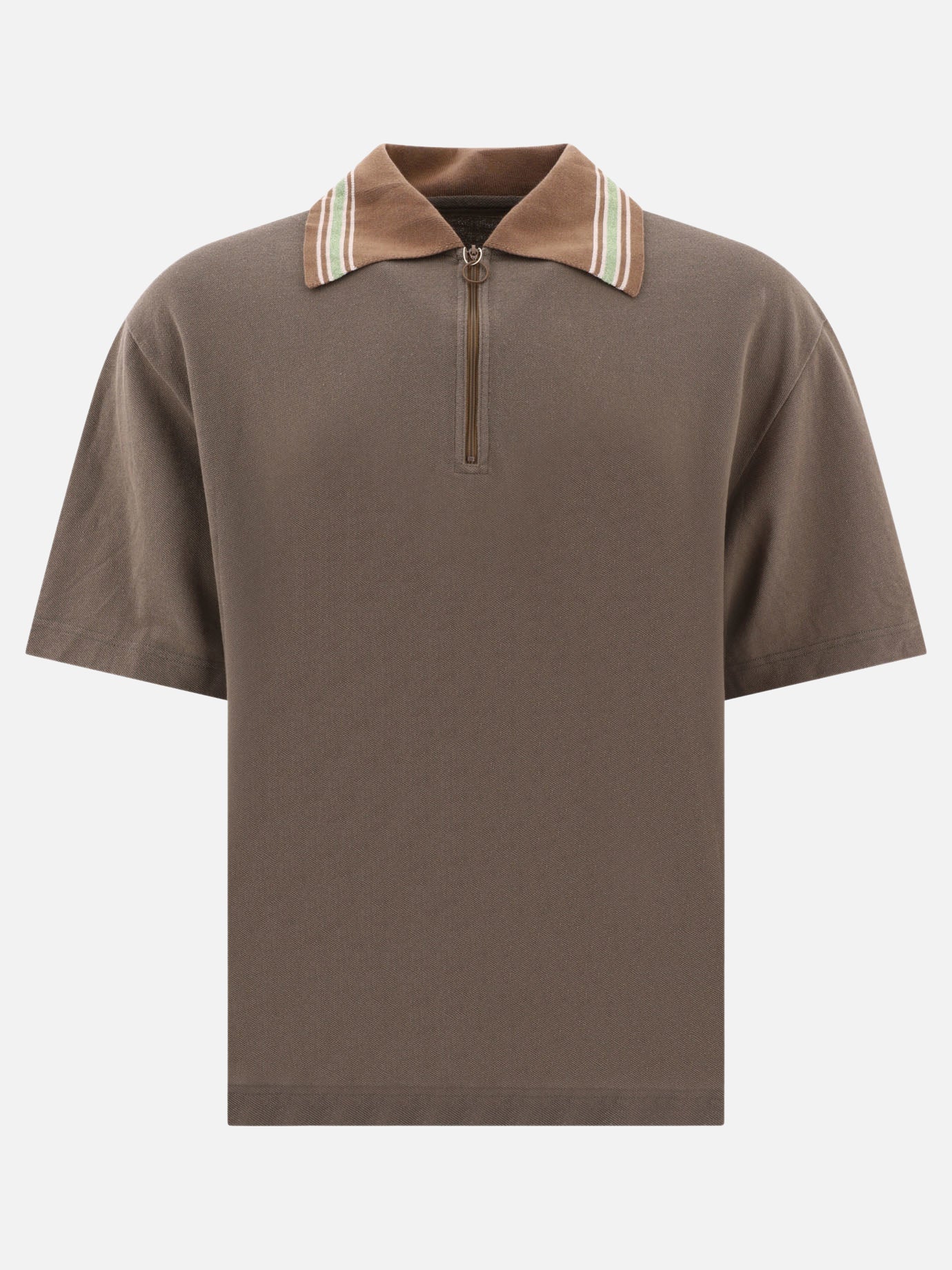 Polo shirts with buttons 100% cotton  Brown - KAPITAL Men | PDP | VIETTI Online Store | Zoom-Modal
